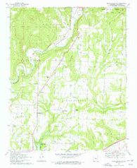 Mountainburg SW Arkansas Historical topographic map, 1:24000 scale, 7.5 X 7.5 Minute, Year 1969