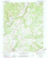 Mountainburg SW Arkansas Historical topographic map, 1:24000 scale, 7.5 X 7.5 Minute, Year 1969