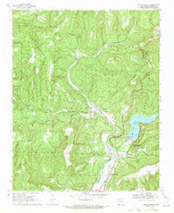 Mountainburg Arkansas Historical topographic map, 1:24000 scale, 7.5 X 7.5 Minute, Year 1969