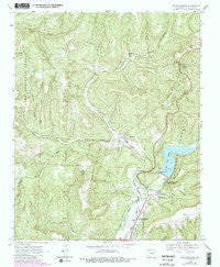 Mountainburg Arkansas Historical topographic map, 1:24000 scale, 7.5 X 7.5 Minute, Year 1969