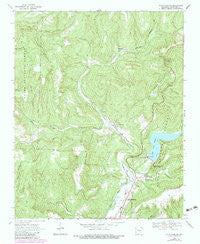 Mountainburg Arkansas Historical topographic map, 1:24000 scale, 7.5 X 7.5 Minute, Year 1969