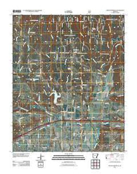 Mountainburg SE Arkansas Historical topographic map, 1:24000 scale, 7.5 X 7.5 Minute, Year 2011