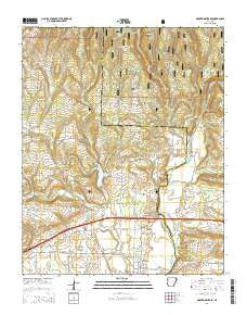 Mountainburg SE Arkansas Current topographic map, 1:24000 scale, 7.5 X 7.5 Minute, Year 2014