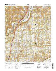 Mountainburg SW Arkansas Current topographic map, 1:24000 scale, 7.5 X 7.5 Minute, Year 2014