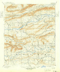 Mt Ida Arkansas Historical topographic map, 1:125000 scale, 30 X 30 Minute, Year 1890