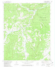 Mt Judea Arkansas Historical topographic map, 1:24000 scale, 7.5 X 7.5 Minute, Year 1980