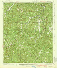 Mt Judea Arkansas Historical topographic map, 1:62500 scale, 15 X 15 Minute, Year 1940