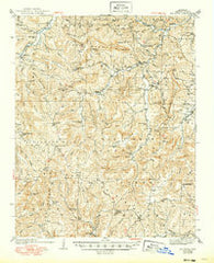 Mt Judea Arkansas Historical topographic map, 1:62500 scale, 15 X 15 Minute, Year 1940
