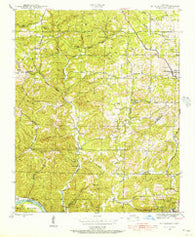 Mt Pleasant Arkansas Historical topographic map, 1:24000 scale, 7.5 X 7.5 Minute, Year 1942