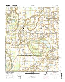 Mud Lake Arkansas Current topographic map, 1:24000 scale, 7.5 X 7.5 Minute, Year 2014