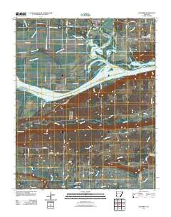 Mulberry Arkansas Historical topographic map, 1:24000 scale, 7.5 X 7.5 Minute, Year 2011
