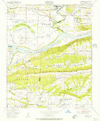 Mulberry Arkansas Historical topographic map, 1:24000 scale, 7.5 X 7.5 Minute, Year 1948