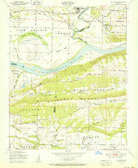 Mulberry Arkansas Historical topographic map, 1:24000 scale, 7.5 X 7.5 Minute, Year 1951