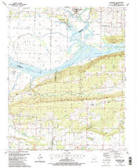 Mulberry Arkansas Historical topographic map, 1:24000 scale, 7.5 X 7.5 Minute, Year 1987