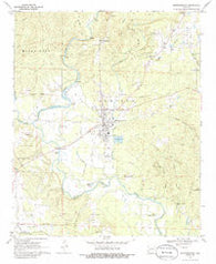 Murfreesboro Arkansas Historical topographic map, 1:24000 scale, 7.5 X 7.5 Minute, Year 1970