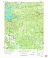 Murfreesboro Arkansas Historical topographic map, 1:62500 scale, 15 X 15 Minute, Year 1972