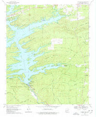Narrows Dam Arkansas Historical topographic map, 1:24000 scale, 7.5 X 7.5 Minute, Year 1969