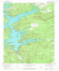 Narrows Dam Arkansas Historical topographic map, 1:24000 scale, 7.5 X 7.5 Minute, Year 1969