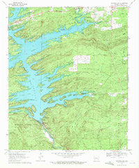 Narrows Dam Arkansas Historical topographic map, 1:24000 scale, 7.5 X 7.5 Minute, Year 1969