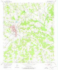 Nashville Arkansas Historical topographic map, 1:24000 scale, 7.5 X 7.5 Minute, Year 1951