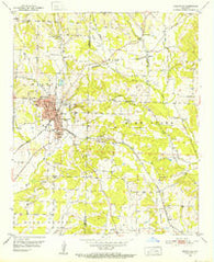 Nashville Arkansas Historical topographic map, 1:24000 scale, 7.5 X 7.5 Minute, Year 1951