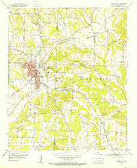 Nashville Arkansas Historical topographic map, 1:24000 scale, 7.5 X 7.5 Minute, Year 1951
