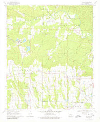 Nathan Arkansas Historical topographic map, 1:24000 scale, 7.5 X 7.5 Minute, Year 1970