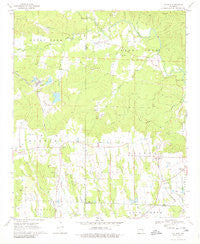 Nathan Arkansas Historical topographic map, 1:24000 scale, 7.5 X 7.5 Minute, Year 1970