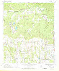 Nathan Arkansas Historical topographic map, 1:24000 scale, 7.5 X 7.5 Minute, Year 1970