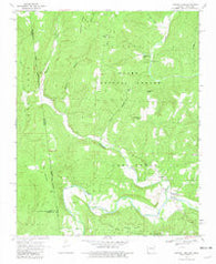 Natural Dam Arkansas Historical topographic map, 1:24000 scale, 7.5 X 7.5 Minute, Year 1969