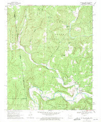 Natural Dam Arkansas Historical topographic map, 1:24000 scale, 7.5 X 7.5 Minute, Year 1969