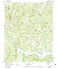 Natural Dam Arkansas Historical topographic map, 1:24000 scale, 7.5 X 7.5 Minute, Year 1969