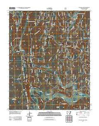 Natural Dam Arkansas Historical topographic map, 1:24000 scale, 7.5 X 7.5 Minute, Year 2011