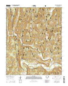 Natural Dam Arkansas Current topographic map, 1:24000 scale, 7.5 X 7.5 Minute, Year 2014