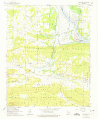 New Blaine Arkansas Historical topographic map, 1:24000 scale, 7.5 X 7.5 Minute, Year 1962