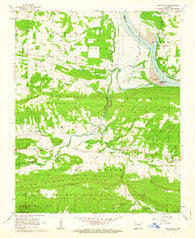 New Blaine Arkansas Historical topographic map, 1:24000 scale, 7.5 X 7.5 Minute, Year 1962