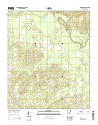 New Edinburg Arkansas Current topographic map, 1:24000 scale, 7.5 X 7.5 Minute, Year 2014