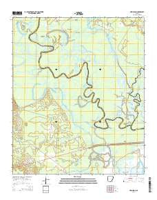 New Union Arkansas Current topographic map, 1:24000 scale, 7.5 X 7.5 Minute, Year 2014
