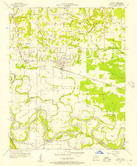 Newark Arkansas Historical topographic map, 1:24000 scale, 7.5 X 7.5 Minute, Year 1956