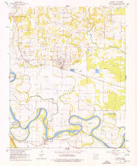 Newark Arkansas Historical topographic map, 1:24000 scale, 7.5 X 7.5 Minute, Year 1962