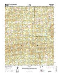 Newhope Arkansas Current topographic map, 1:24000 scale, 7.5 X 7.5 Minute, Year 2014