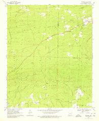 Newhope Arkansas Historical topographic map, 1:24000 scale, 7.5 X 7.5 Minute, Year 1969