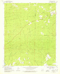 Newhope Arkansas Historical topographic map, 1:24000 scale, 7.5 X 7.5 Minute, Year 1969