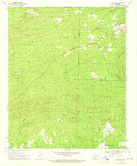 Newhope Arkansas Historical topographic map, 1:24000 scale, 7.5 X 7.5 Minute, Year 1969