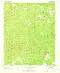 Newhope Arkansas Historical topographic map, 1:24000 scale, 7.5 X 7.5 Minute, Year 1969