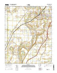 Newport Arkansas Current topographic map, 1:24000 scale, 7.5 X 7.5 Minute, Year 2014