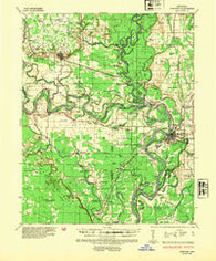 Newport Arkansas Historical topographic map, 1:62500 scale, 15 X 15 Minute, Year 1935