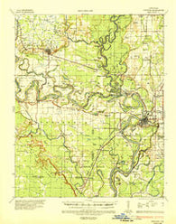 Newport Arkansas Historical topographic map, 1:62500 scale, 15 X 15 Minute, Year 1935