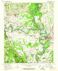 Newport Arkansas Historical topographic map, 1:62500 scale, 15 X 15 Minute, Year 1962
