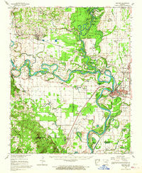 Newport Arkansas Historical topographic map, 1:62500 scale, 15 X 15 Minute, Year 1962